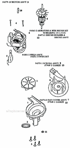 Page C Diagram and Parts List for 9202ET  Eureka Upright Vacuum