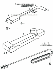 Page C Diagram and Parts List for 9205AT  Eureka Upright Vacuum