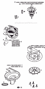 Page E Diagram and Parts List for 9205AT  Eureka Upright Vacuum