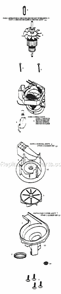 Page C Diagram and Parts List for 9205BT  Eureka Upright Vacuum