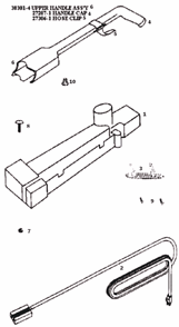 Page D Diagram and Parts List for 9205BT  Eureka Upright Vacuum