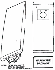Page E Diagram and Parts List for 9205BT  Eureka Upright Vacuum