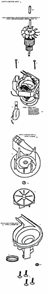 Page C Diagram and Parts List for 9206AT  Eureka Upright Vacuum