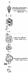 Page C Diagram and Parts List for 9206BTV  Eureka Upright Vacuum