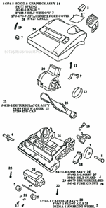 Page B Diagram and Parts List for 9206BT  Eureka Upright Vacuum