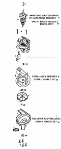 Page C Diagram and Parts List for 9207AT  Eureka Upright Vacuum