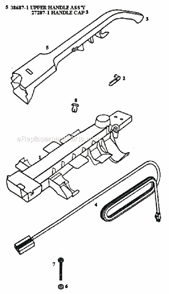 Page D Diagram and Parts List for 9207AT  Eureka Upright Vacuum