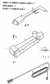 Page D Diagram and Parts List for 9301AT  Eureka Upright Vacuum