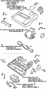 Page B Diagram and Parts List for 9301BT  Eureka Upright Vacuum