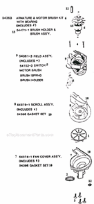 Page C Diagram and Parts List for 9302AT  Eureka Upright Vacuum
