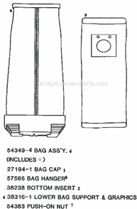 Page E Diagram and Parts List for 9302AT  Eureka Upright Vacuum