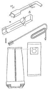 Page D Diagram and Parts List for 9302BT  Eureka Upright Vacuum