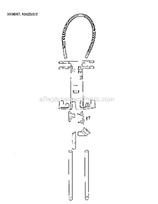 Page A Diagram and Parts List for 9302DT  Eureka Upright Vacuum