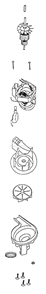 Page C Diagram and Parts List for 9302DT  Eureka Upright Vacuum