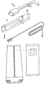 Page D Diagram and Parts List for 9302DT  Eureka Upright Vacuum
