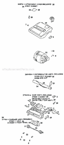 Page A Diagram and Parts List for 9334ATM  Eureka Upright Vacuum