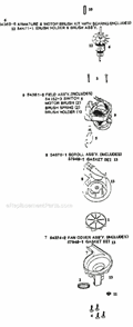 Page B Diagram and Parts List for 9334ATM  Eureka Upright Vacuum