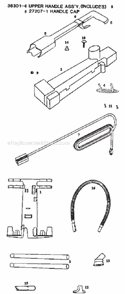 Part Location Diagram of 02061-1 Eureka Handle - Lower