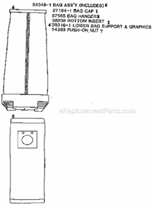 Page D Diagram and Parts List for 9334ATM  Eureka Upright Vacuum