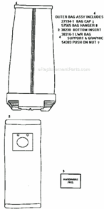 Page C Diagram and Parts List for 9334AT  Eureka Upright Vacuum