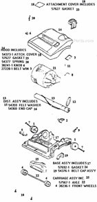 Part Location Diagram of 54373-1 Eureka Atch & Port Cover