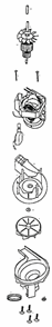 Page C Diagram and Parts List for 9334DT  Eureka Upright Vacuum