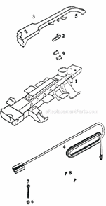 Page D Diagram and Parts List for 9334ET  Eureka Upright Vacuum
