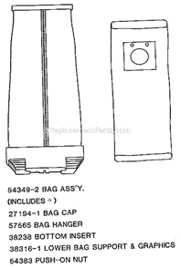 Page E Diagram and Parts List for 9410ATX  Eureka Upright Vacuum