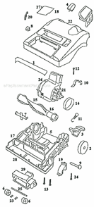 Part Location Diagram of 38236A-1 Eureka Wheel - Front