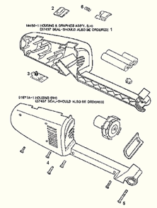 Page A Diagram and Parts List for 94E  Eureka Upright Vacuum