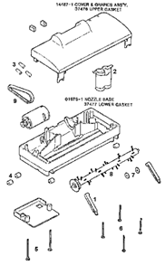 Page C Diagram and Parts List for 94E  Eureka Upright Vacuum