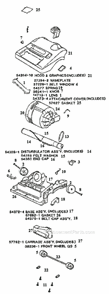 Page A Diagram and Parts List for 9615ATX  Eureka Upright Vacuum