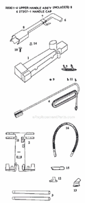 Page C Diagram and Parts List for 9615ATX  Eureka Upright Vacuum
