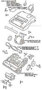 Page B Diagram and Parts List for 9615DT  Eureka Upright Vacuum
