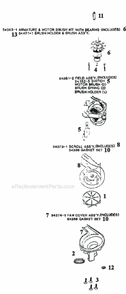 Page B Diagram and Parts List for 9620AT  Eureka Upright Vacuum