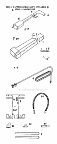 Page C Diagram and Parts List for 9620AT  Eureka Upright Vacuum