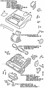 Page B Diagram and Parts List for 9621ATH  Eureka Upright Vacuum