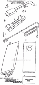 Page D Diagram and Parts List for 9621ATH  Eureka Upright Vacuum