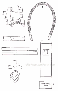 Part Location Diagram of 58377 Eureka Hardware Package