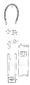 Page A Diagram and Parts List for 9721ATX  Eureka Upright Vacuum