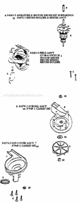Page C Diagram and Parts List for 9721ATX  Eureka Upright Vacuum