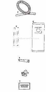 Page A Diagram and Parts List for 9721AT  Eureka Upright Vacuum