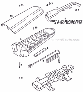 Part Location Diagram of 60098-2 Eureka Cover & Graphics Assembly P