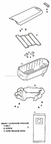 Page E Diagram and Parts List for 9730ATM  Eureka Upright Vacuum