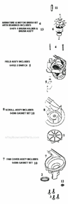 Page F Diagram and Parts List for 9730AT  Eureka Upright Vacuum