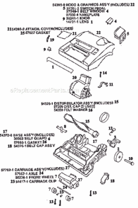 Page B Diagram and Parts List for 9730BT  Eureka Upright Vacuum