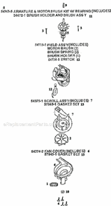 Page C Diagram and Parts List for 9731AT  Eureka Upright Vacuum