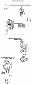 Page C Diagram and Parts List for 9733AT  Eureka Upright Vacuum