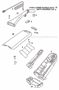 Part Location Diagram of 54501-9 Eureka Cover & Graphics Assembly P