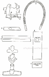 Page A Diagram and Parts List for 9734BTH  Eureka Upright Vacuum